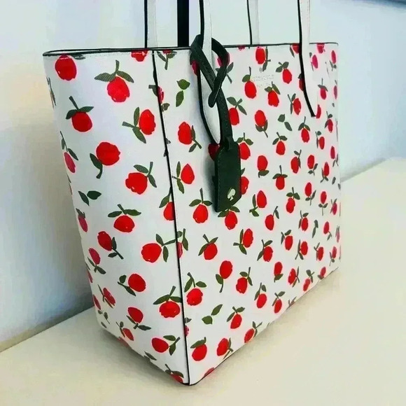 Kate Spade Purse Dana Tote Shoulder Bag Festival Rosette - Picture 3 of 9